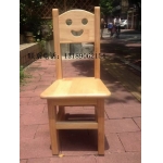 科秒太 KMTB-01 实木笑脸椅子 座高30CM,靠背高27CM